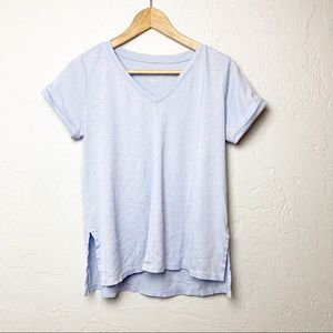 J.Jill Pima Short Sleeve V-Neck Tee Shirt